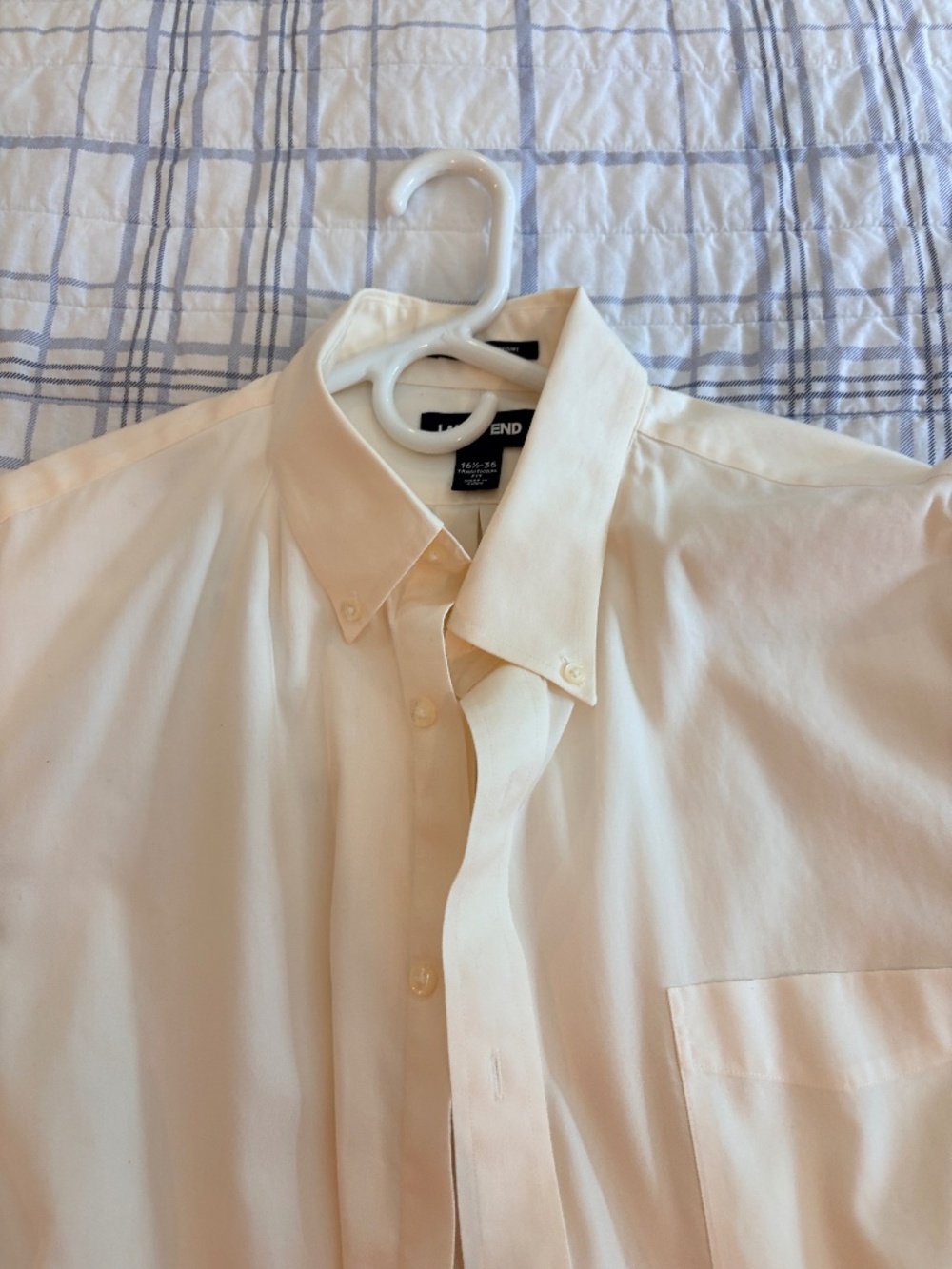 Lands End SUPIMA White Shirt